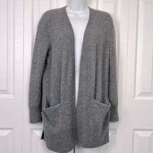 Madewell Merino Wool Alpaca‎ Blend Open Face Grey Cardigan Size XXS